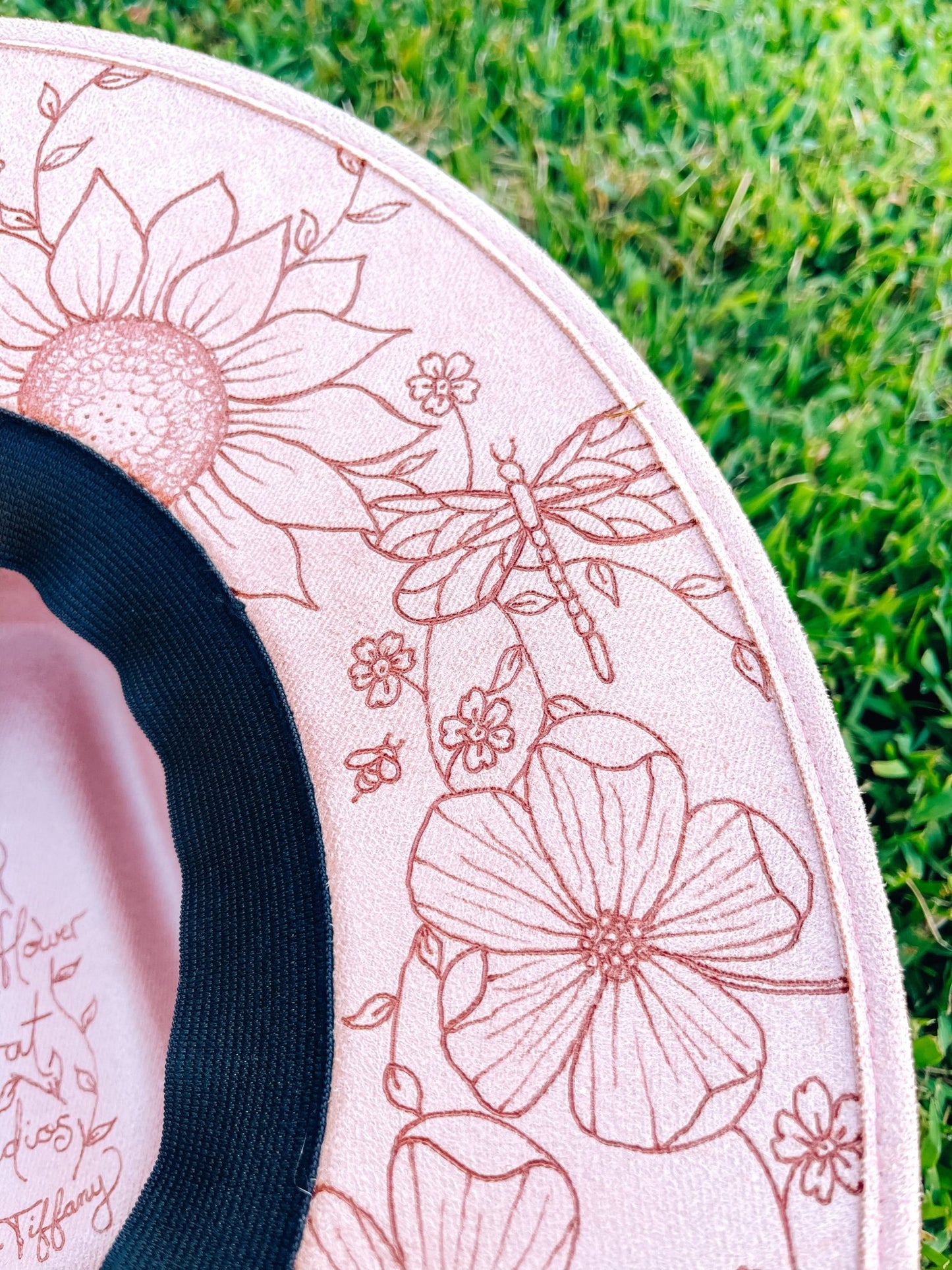 "New Bloom Era" – One-of-a-Kind Hand-Burned Wildflower Fedora (July 2025)