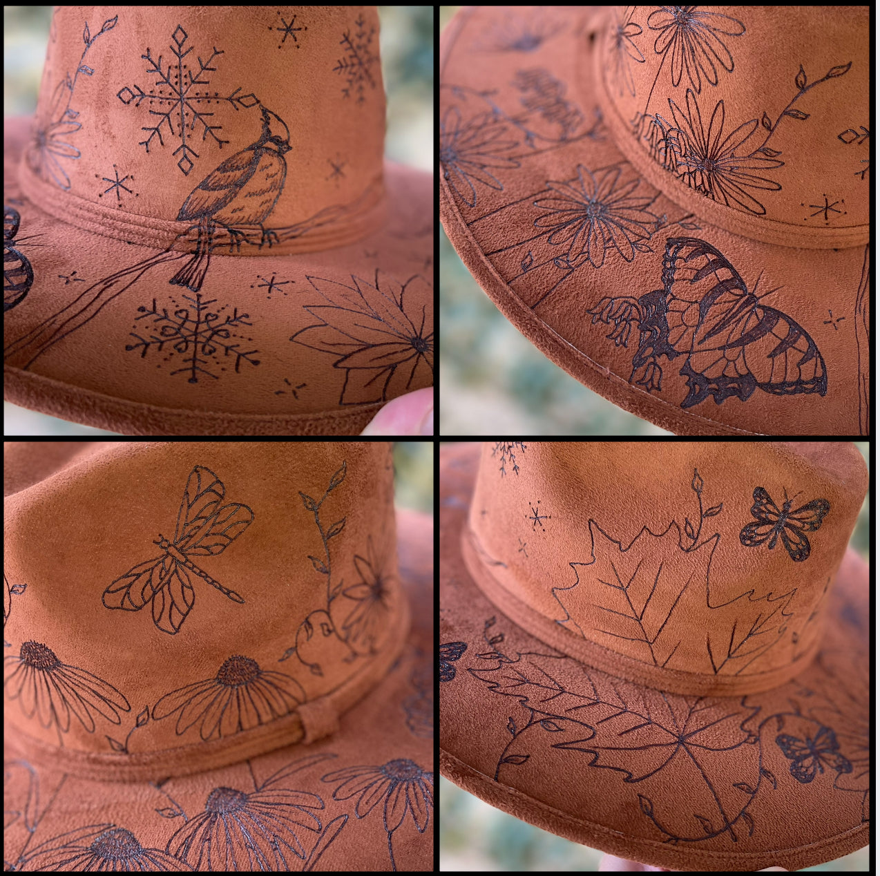 Dark tan fedora, The Four Seasons