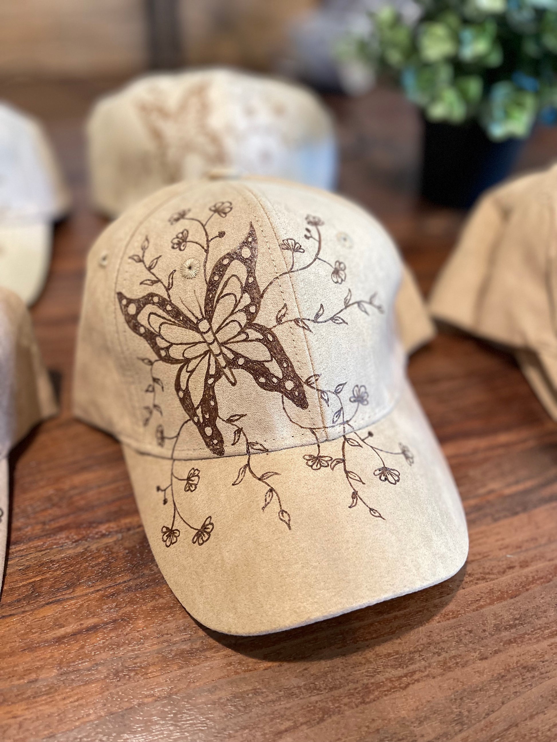 Butterfly Wildflower Baseball Hat