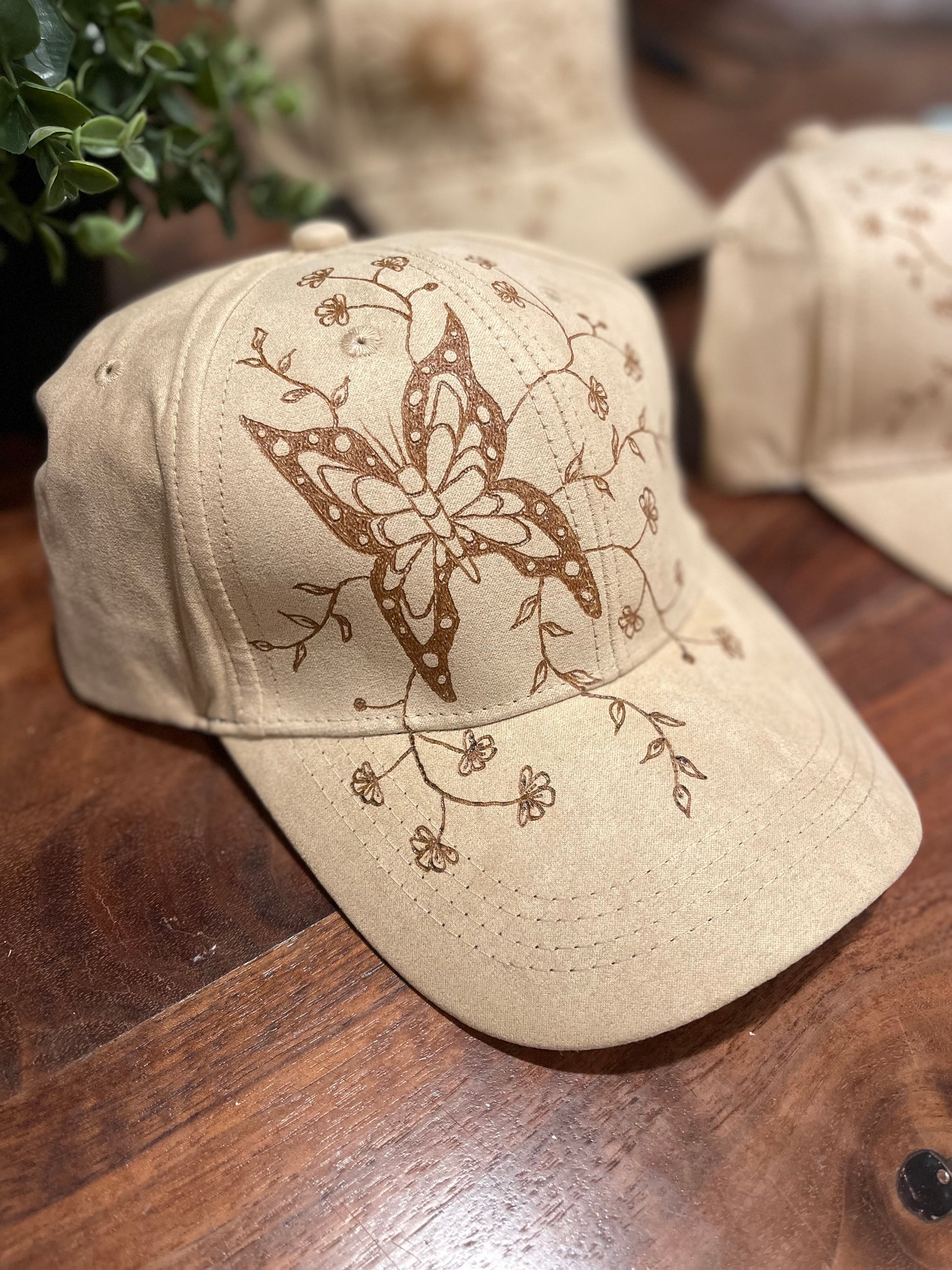 Butterfly Wildflower Baseball Hat